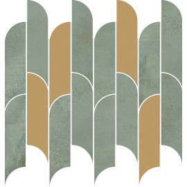 Tubądzin TISSUE GREEN Mozaika Ścienna MAT+POŁYSK 29.8x27.2 GAT.1