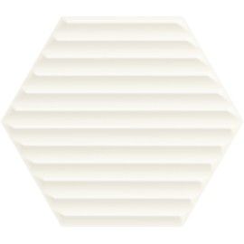 Woodskin Bianco Heksagon Struktura B Ściana 19.8x17.1 Gat.1