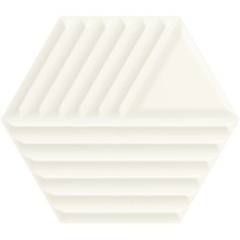 Woodskin Bianco Heksagon Struktura C Ściana 19.8x17.1 Gat.1