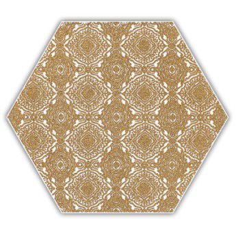 Shiny Lines Gold Heksagon Inserto E 19.8x17.1 Gat.1